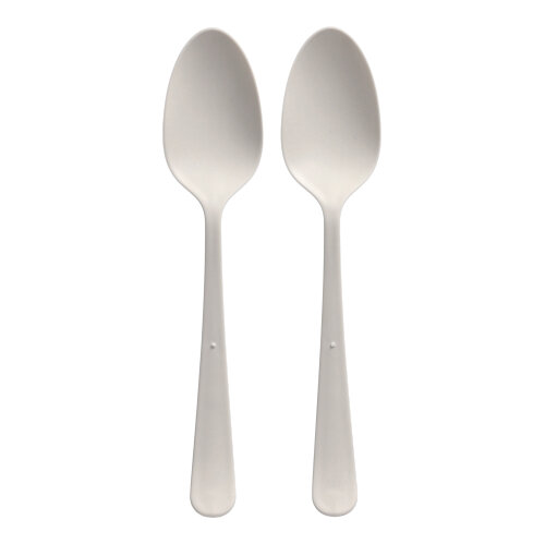 "Circulware" Mehrweg-Löffel PP-MF 19 cm weiss "Gaia" extra stabil