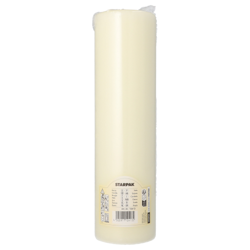 Stumpenkerze Ø 80 mm · 290 mm elfenbein "Ivory" mit Flachkopf