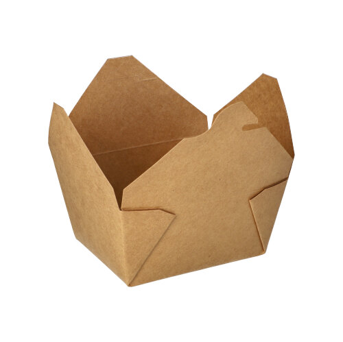 Lunchboxen, Pappe "pure" 750 ml 6,4 cm x 9 cm x 11,3 cm braun
