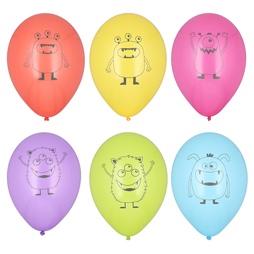 Luftballons Ø 29 cm farbig sortiert "Monsters"