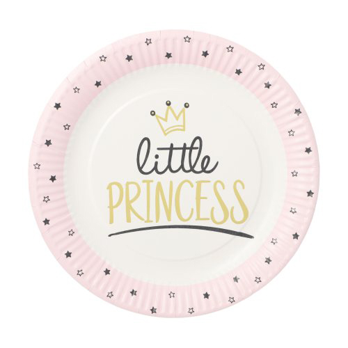 Teller, Pappe rund Ø 23 cm "Little Princess"