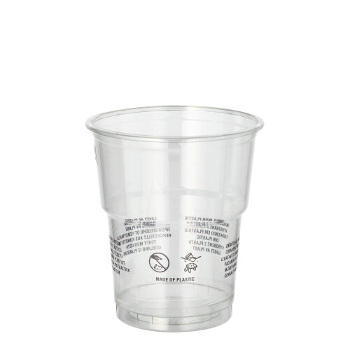 Trinkbecher R-PET 0,2 l Ø 7,8 cm · 8,9 cm glasklar