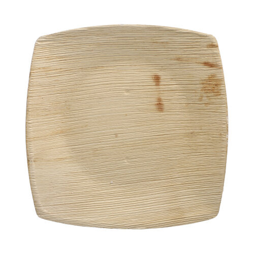 Teller, Palmblatt "pure" 20 cm x 20 cm natur "QUADRATO"