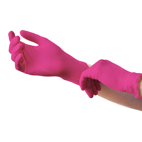 "Medi-Inn Classic" Handschuhe, Nitril puderfrei magenta "Nitril Magenta" Größe: M
