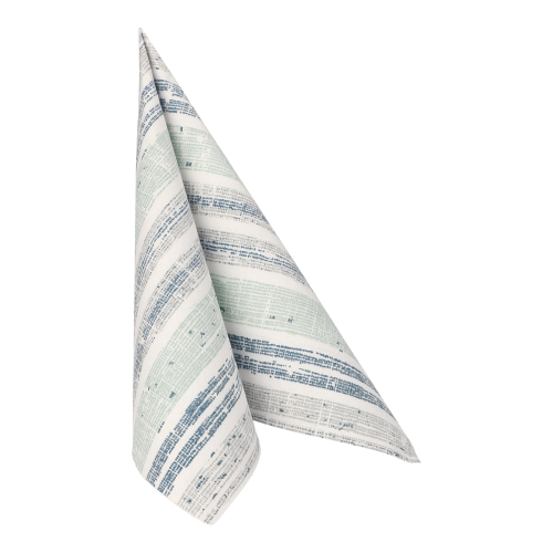 Servietten "ROYAL Collection" 1/4-Falz 40 cm x 40 cm dunkelblau "Stripes"