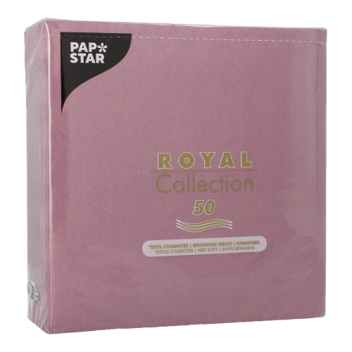 Servietten "ROYAL Collection" 1/4-Falz 40 cm x 40 cm plum