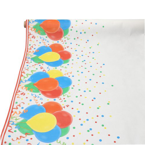Tischdecke, stoffähnlich, Vlies "soft selection plus" 5 m x 1,18 m "Lucky Balloons" Tischdecke, stoffähnlich, Vlies "soft selection plus" 5 m x 1,18 m "Lucky Balloons"