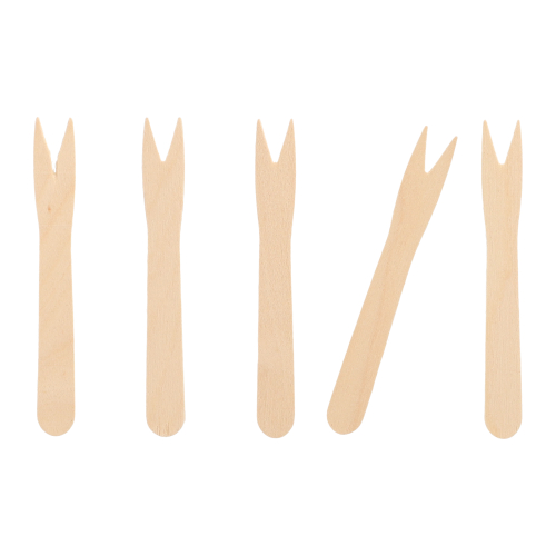 Pommes-Frites-Gabeln, Holz "pure" 8,5 cm