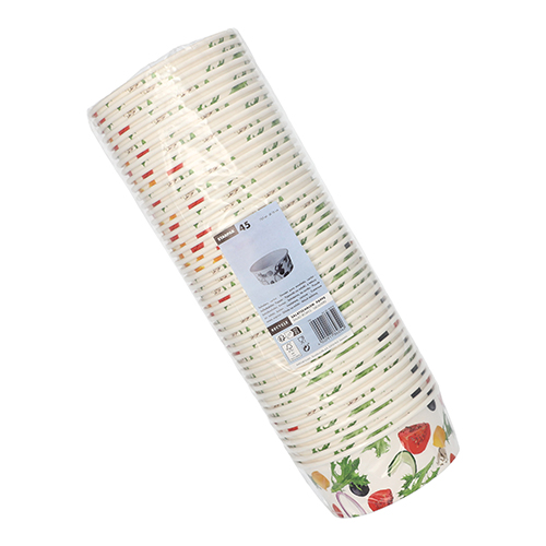 Salatschalen, Pappe "To Go" 750 ml Ø 15 cm · 6 cm "Salad"