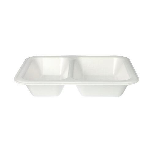Siegelschalen, XPS 2-geteilt 800 ml 4,2 cm x 18,5 cm x 23,5 cm weiss laminiert