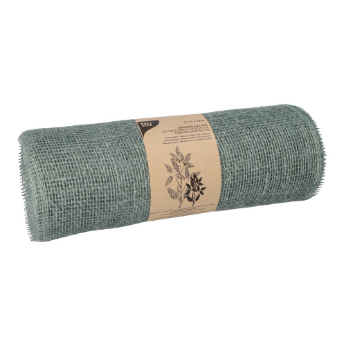 Dekoband Jute 10 m x 30 cm jadegrün