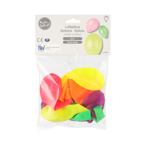 Luftballons Ø 25 cm farbig sortiert "Neon"