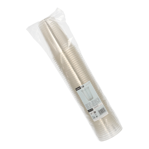 Trinkbecher "Hurricane", PET 0,4 l Ø 9,5 cm · 12,9 cm glasklar