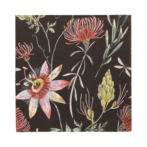 Servietten, 3-lagig 1/4-Falz 33 cm x 33 cm "Flowers"