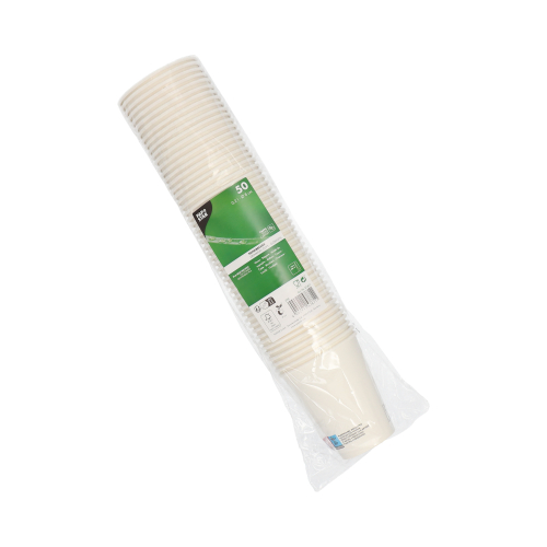 Trinkbecher, Pappe 0,2 l Ø 8 cm · 9,2 cm weiss