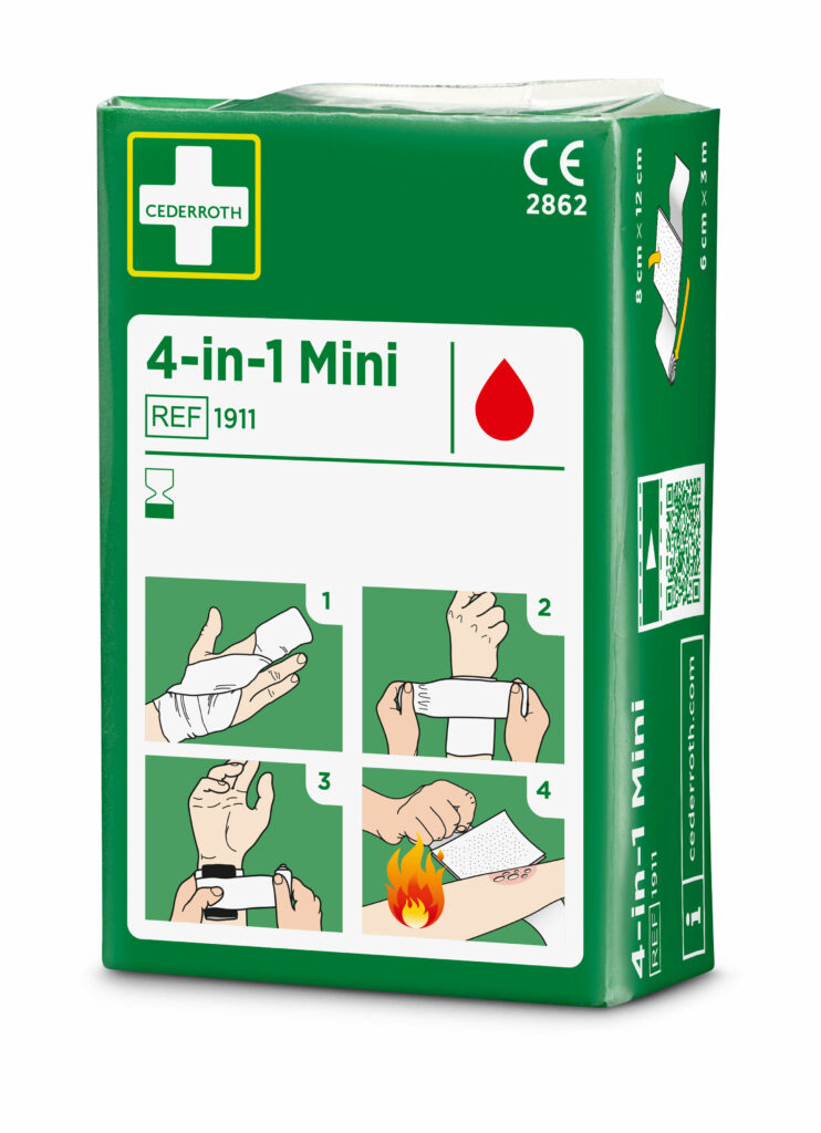 "Cederroth" 4 in 1 Blutstiller "mini" Wundverband Set