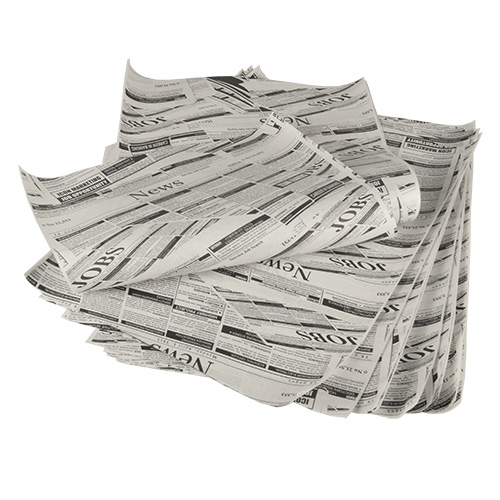 kg Einschlagpapiere, Cellulose 35 cm x 25 cm "Newsprint"