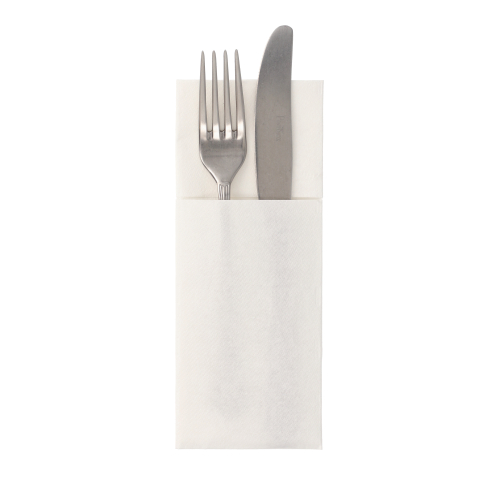 Servietten "ROYAL Collection" 40 cm x 30 cm weiss mit Besteckfalz