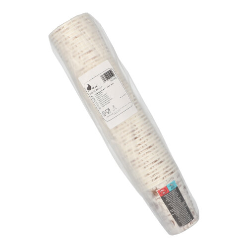 Trinkbecher, Pappe "To Go" rund 250 ml Ø 8 cm · 9,2 cm weiss "Coffee" 8oz