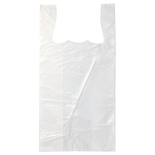 Hemdchen-Tragetaschen, HDPE 60 cm x 30 cm x 18 cm weiss