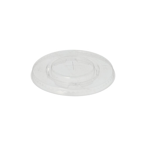 Deckel, PLA "pure" Ø 9,5 cm glasklar mit Kreuzschlitz