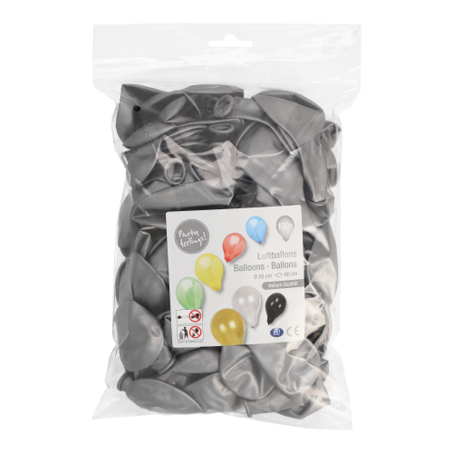 Luftballons Ø 25 cm silber