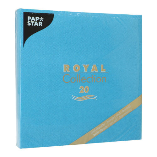 Servietten "ROYAL Collection" 1/4-Falz 40 cm x 40 cm türkis