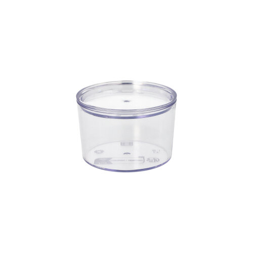 Mehrweg-Becher + Deckel rund 190 ml Ø 8 cm · 5,4 cm transparent "Cella"