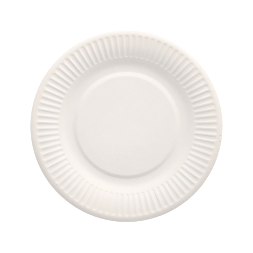 Teller, Pappe "pure" rund Ø 19 cm weiss
