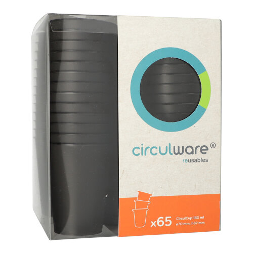 "Circulware by Haval" Mehrweg-Automatenbecher rund 0,18 l Ø 7 cm · 8,7 cm