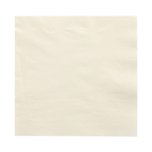 Servietten, 3-lagig 1/4-Falz 33 cm x 33 cm creme