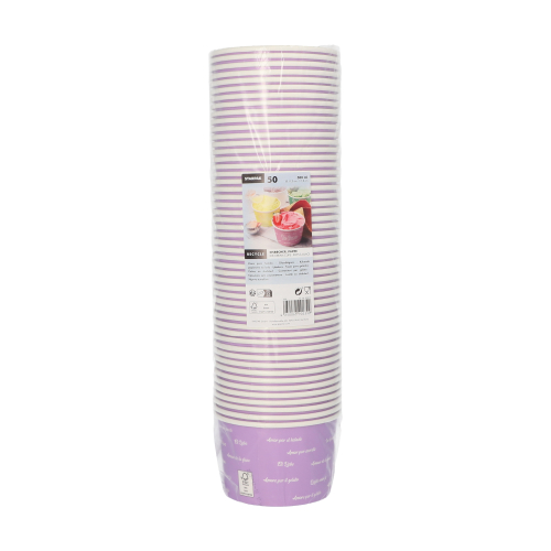 Eisbecher, Pappe 500 ml Ø 11,2 cm · 7,8 cm lila "Icelove"
