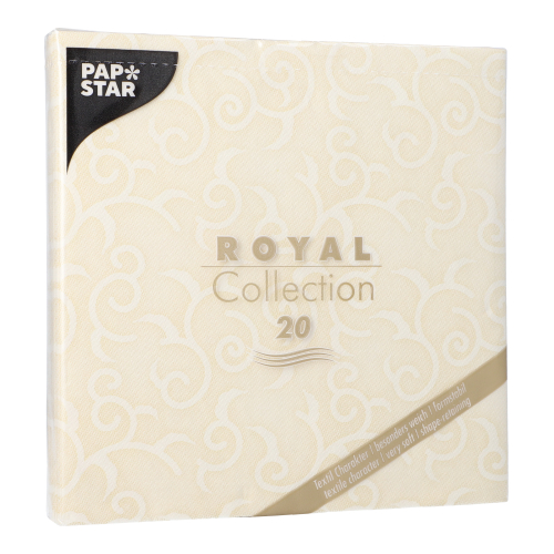Servietten "ROYAL Collection" 1/4-Falz 40 cm x 40 cm champagner "Casali"
