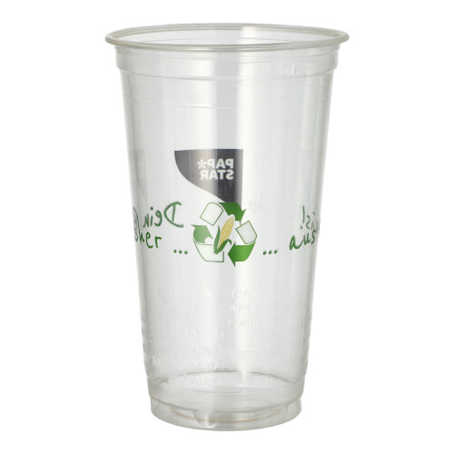 Trinkbecher PLA 0,5 l Ø 9,5 cm · 15,1 cm "Becher aus Mais"