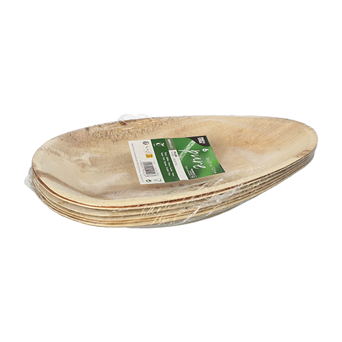 Teller, Palmblatt "pure" oval 26 cm x 17 cm x 2,5 cm
