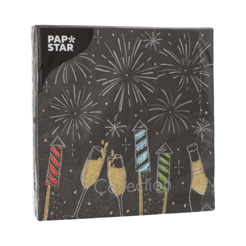 Servietten, 3-lagig 1/4-Falz 33 cm x 33 cm "Celebrations"