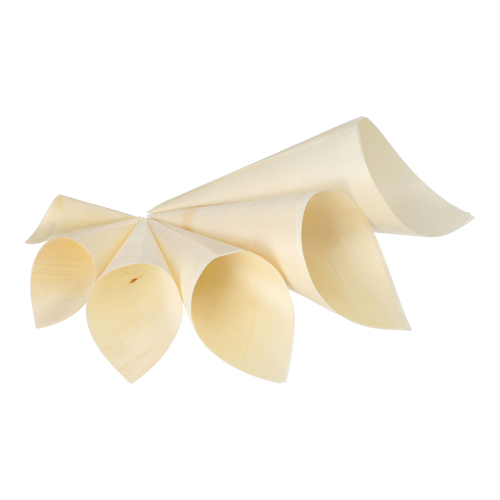Fingerfood - Spitztüten, Holz "pure" Ø 8 cm · 15,5 cm