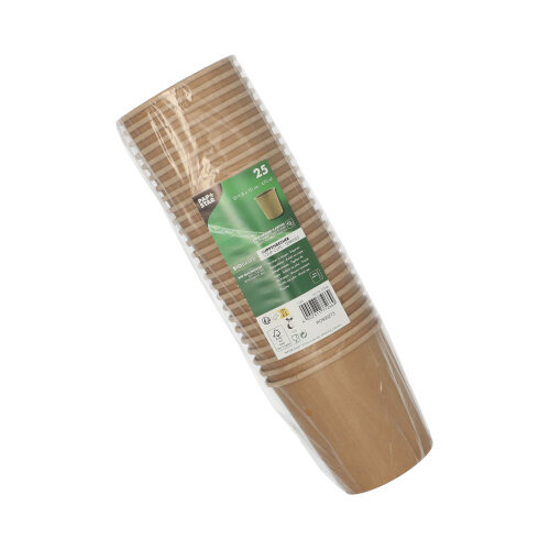 Suppenbecher, Pappe 470 ml Ø 9,8 cm · 10 cm braun