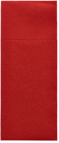 Bestecktaschen, Airlaid 40 cm x 33 cm bordeaux mit Besteckfalz