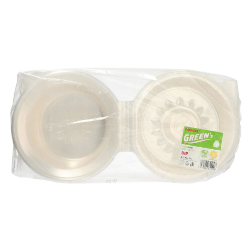 Feinkost- und Salatschalen mit Klappdeckel PP rund 1400 ml 11,4 cm x 22 cm x 21,5 cm mit Dipfach