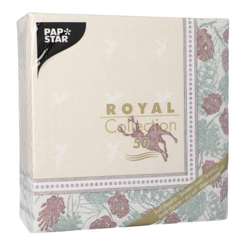 Servietten "ROYAL Collection" 1/4-Falz 40 cm x 40 cm "Majestic Deer"