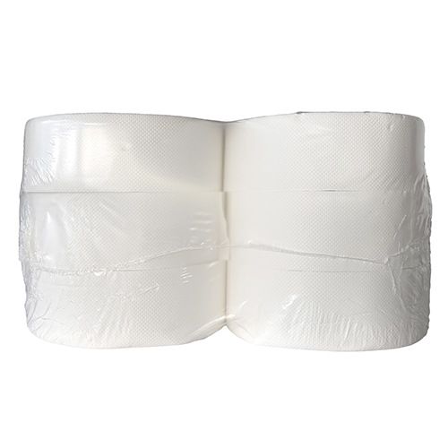 Rollen Toilettenpapier Zellulose Ø 27 cm · 350 m x 9 cm hochweiss Jumborolle 2-lagig
