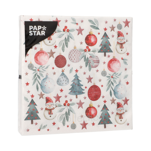 Servietten, 3-lagig 1/4-Falz 33 cm x 33 cm "Cold Winter"