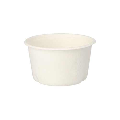 Suppenbecher, Zuckerrohr "pure" 350 ml Ø 10 cm · 6,4 cm weiss