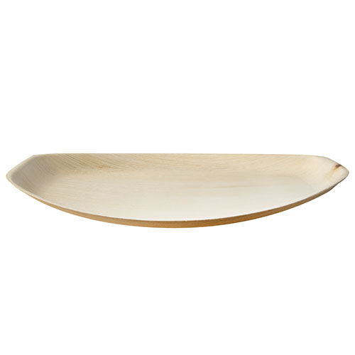 Tabletts, Palmblatt "pure" oval 37 cm x 25 cm x 3 cm