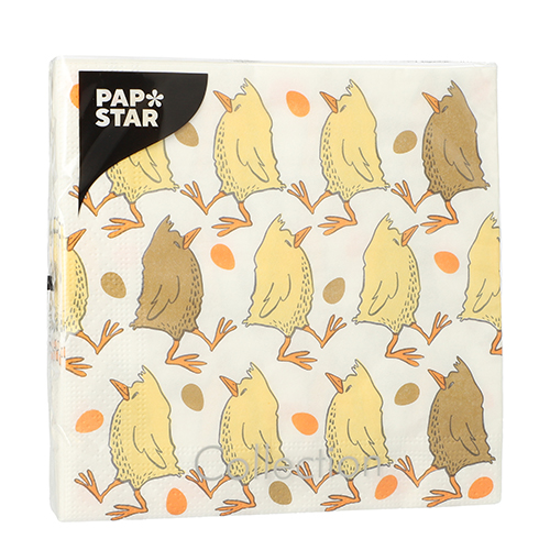 Servietten, 3-lagig 1/4-Falz 33 cm x 33 cm "Påsktider"