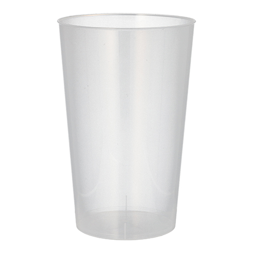 Mehrweg-Trinkbecher PP 0,5 l Ø 9,1 cm · 14 cm transluzent
