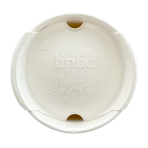 Deckel für Trinkbecher Zuckerrohr Ø 9 cm weiss "liplid"