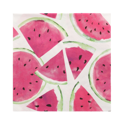 Servietten, 3-lagig 1/4-Falz 33 cm x 33 cm "Watermelon"