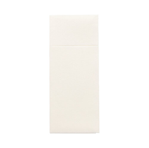 Bestecktaschen, Airlaid 40 cm x 33 cm weiss mit Besteckfalz